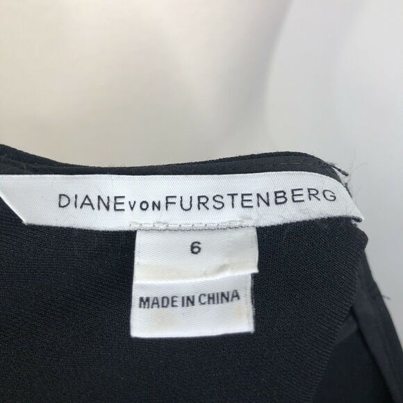 DVF Diane Von Furstenberg Cecilia Ladder Stitch Cutout Short Sleeve Shift Dress - Picture 9 of 12